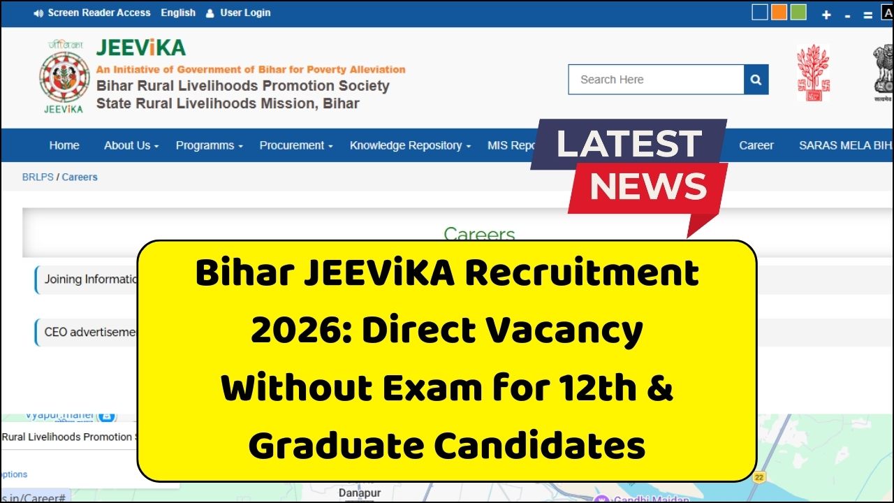Bihar JEEViKA Recruitment 2026