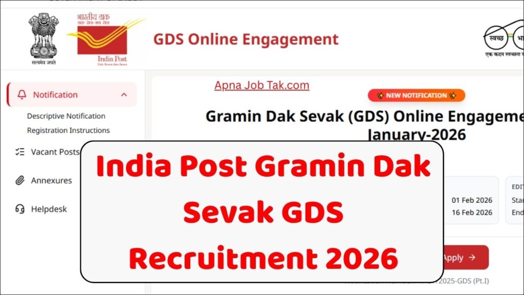 India Post Gramin Dak Sevak GDS Recruitment 2026
