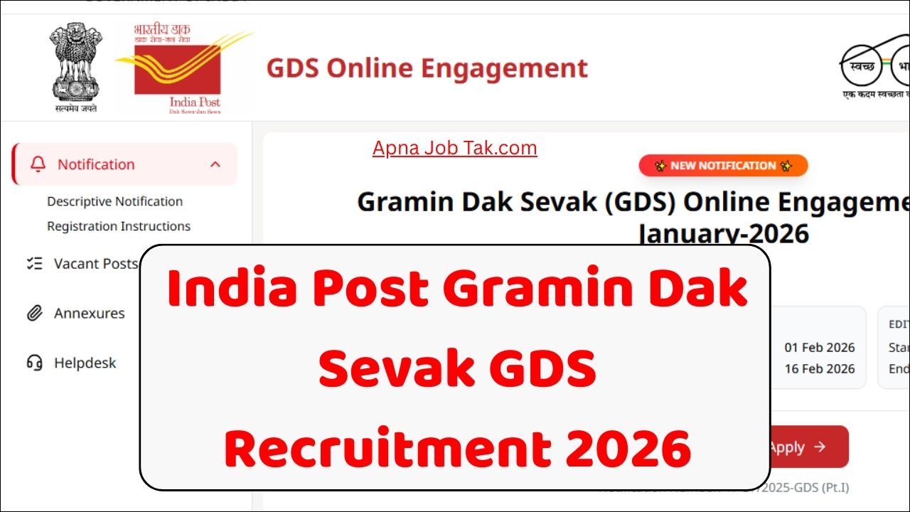 India Post Gramin Dak Sevak GDS Recruitment 2026